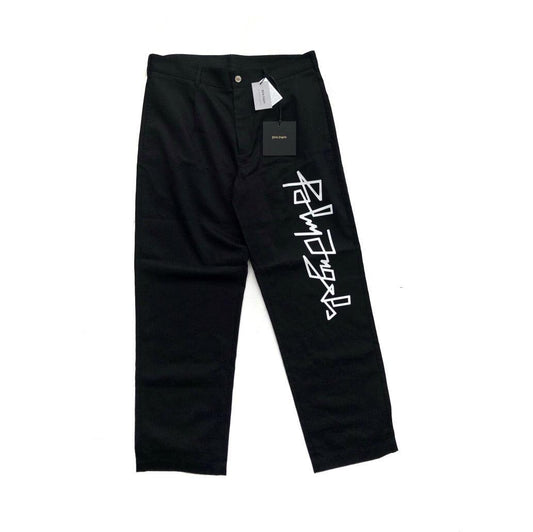 Palm Angels black side logo trousers - Known Source