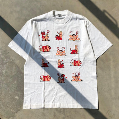 VINTAGE ANGEL X DEVIL SEX TEE - M - Known Source