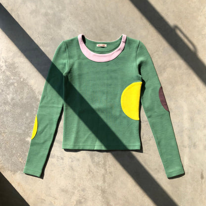 MARNI 'CIRCLES' LONG SLEEVE TOP - S - Known Source