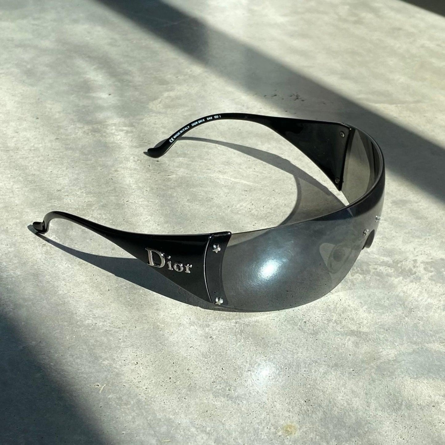 DIOR SKI 6 WRAP AROUND SUNGLASSES - BLACK - Known Source