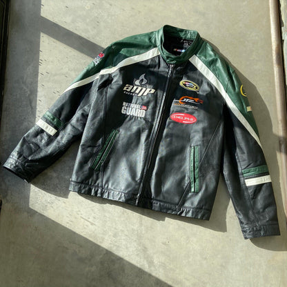 NASCAR RACER LEATHER JACKET - XL - Known Source