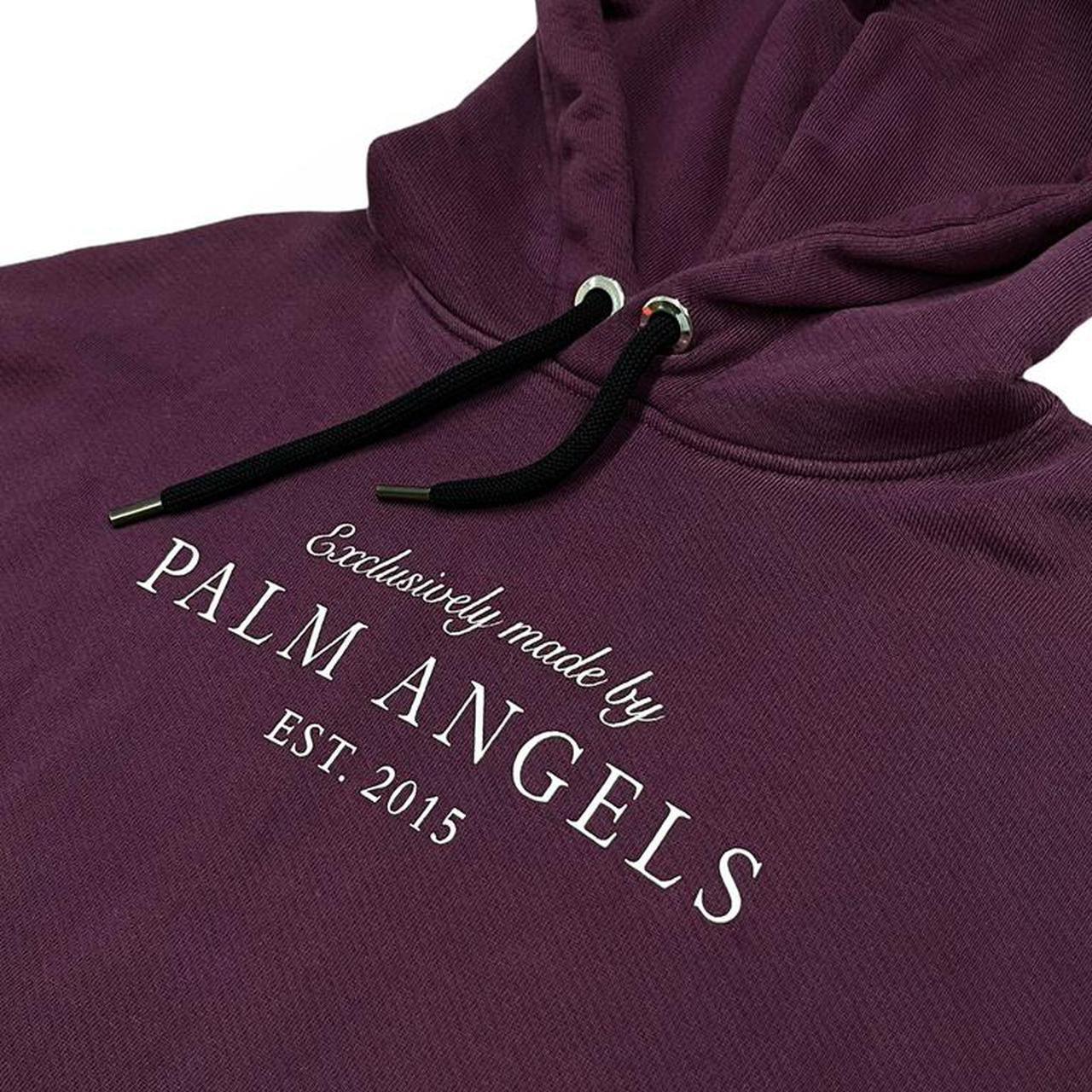 Palm Angels est. 2015 burgundy hoodie - Known Source