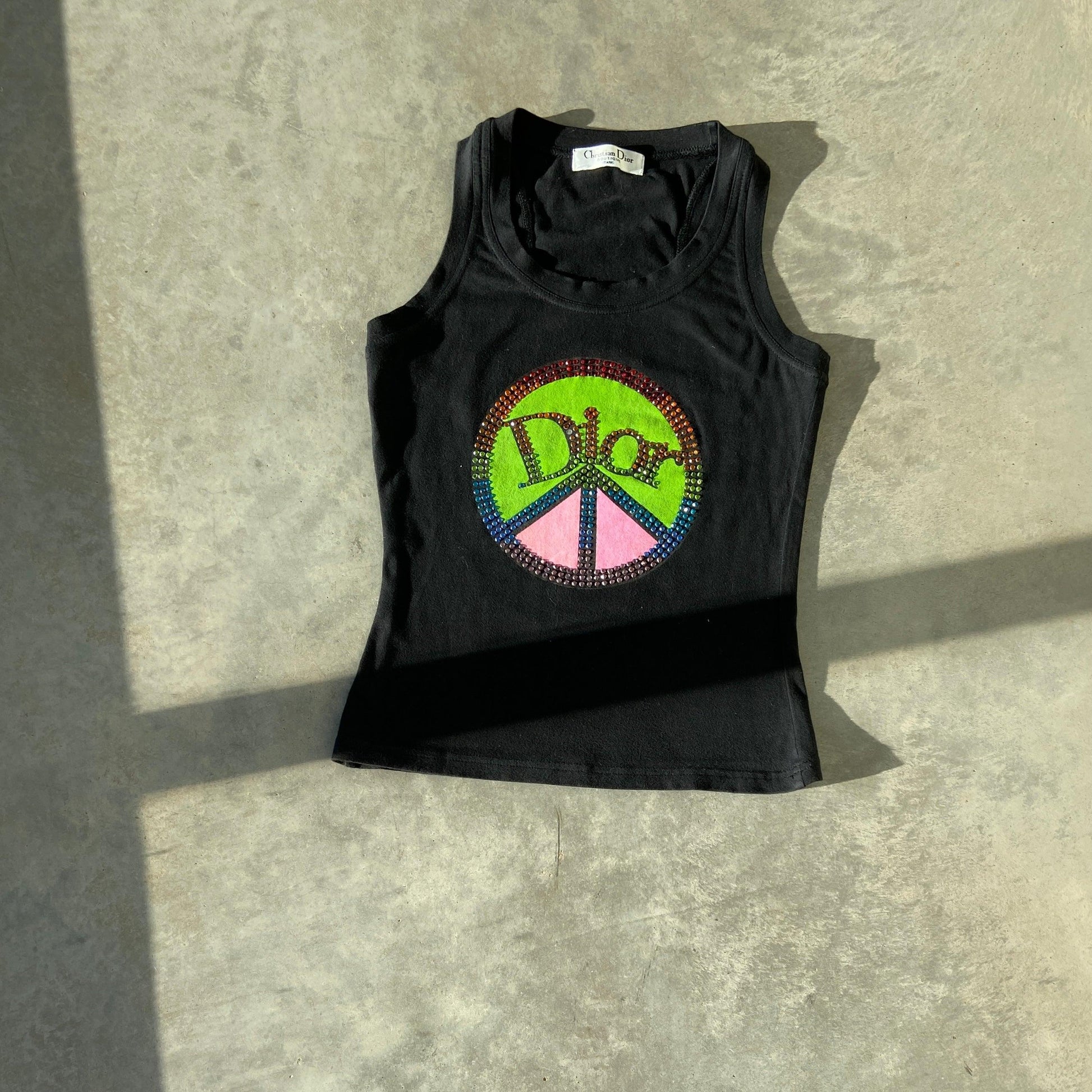 SS05 DIOR BY JOHN GALLIANO 'PEACE' TANK TOP - Known Source