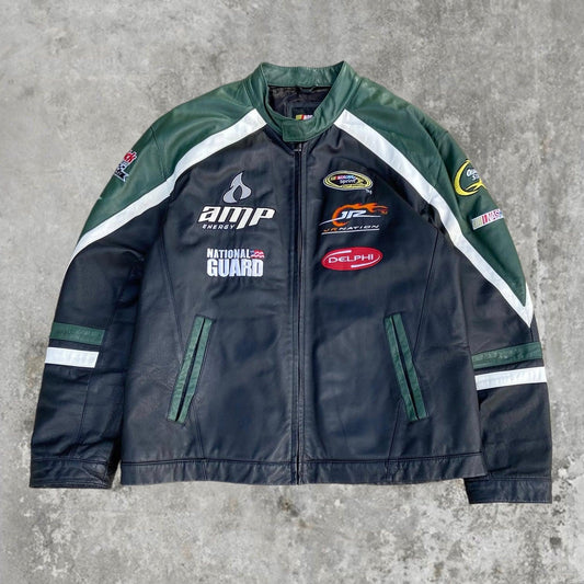 NASCAR RACER LEATHER JACKET - XL - Known Source