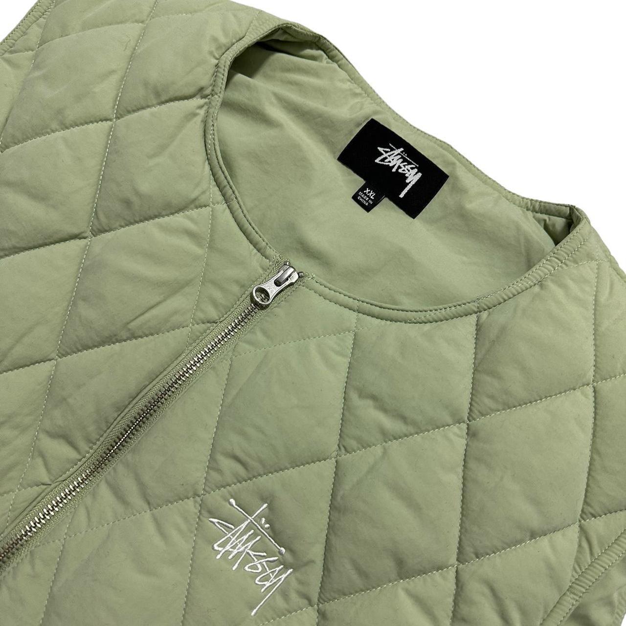 Stussy Diamond Quilted Vest Gilet - Known Source