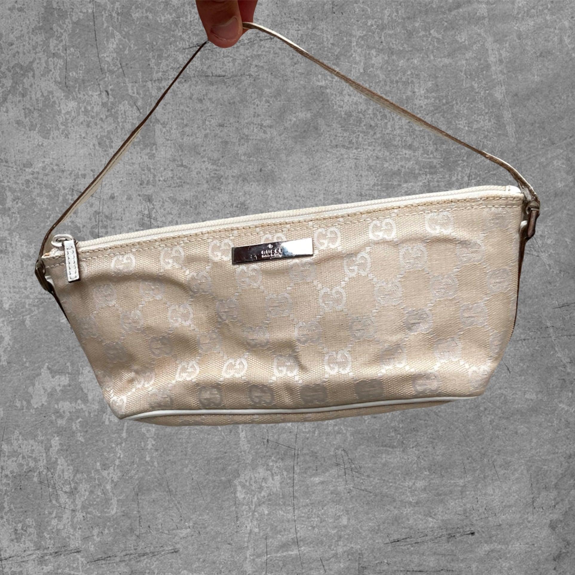 GUCCI MONOGRAM MINI SHOULDER BAG - BEIGE - Known Source