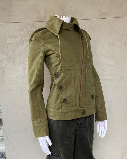 CHLOE 90'S MILITARY ASYMMETRIC JACKET - S/M - Known Source