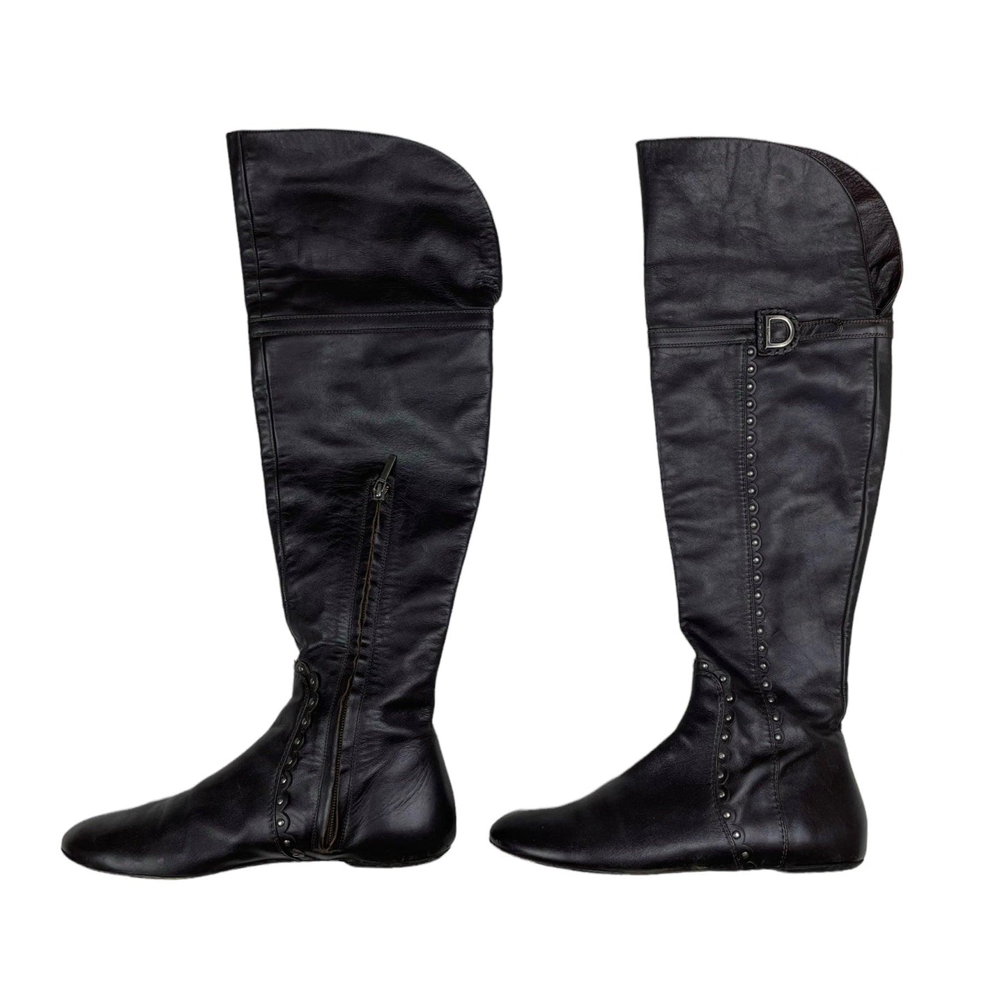 Christian Dior c.2005 over knee riding boots - Known Source