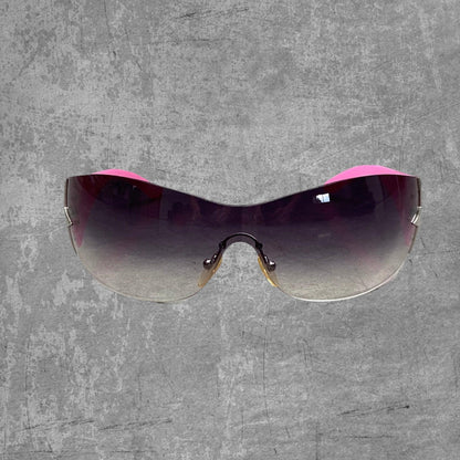 PRADA WRAP AROUND STAR SUNGLASSES - PINK - Known Source