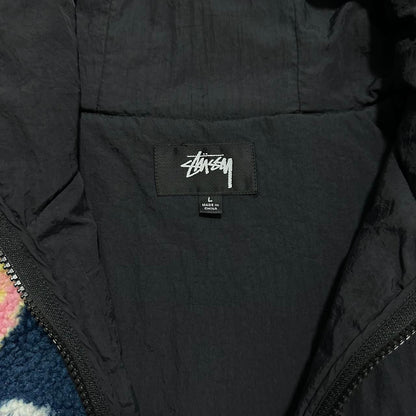 Stussy Sherpa Floral Hooded Fleece - Known Source