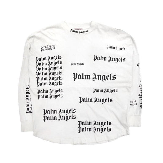 Palm angels all over print long sleeve top - Known Source