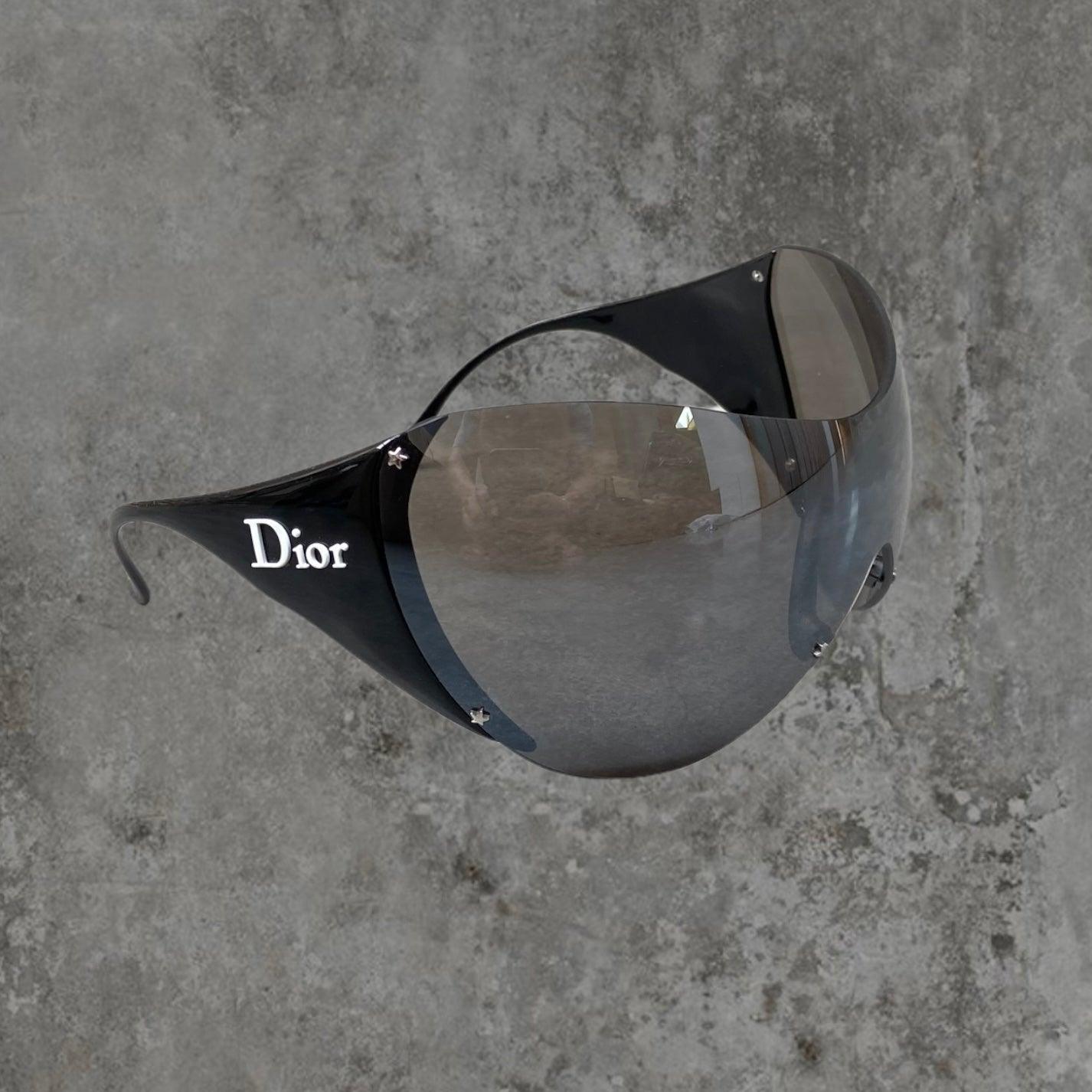 DIOR SKI 1 WRAP SUNGLASSES - BLACK - Known Source