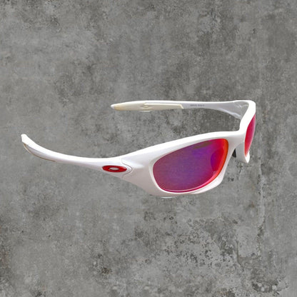 OAKLEY WHITE MIRRORED POLARISED SUNGLASSES - Known Source