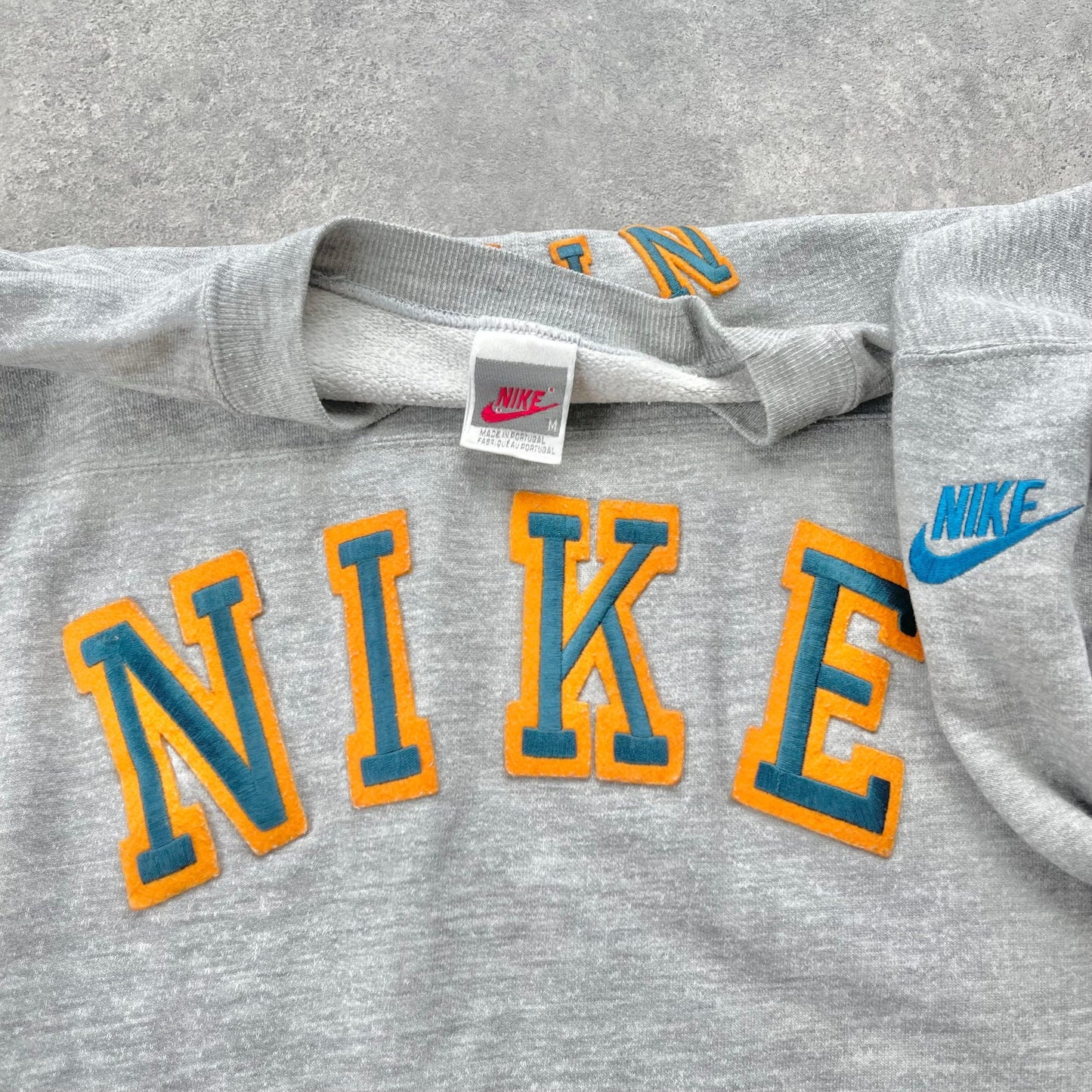 Nike 1980s embroidered heavyweight sweatshirt (M) - Known Source