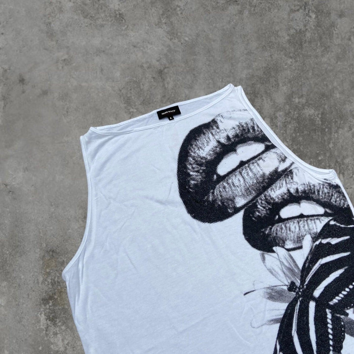 MISS SIXTY LIPS GRAPHIC TANK TOP - Known Source