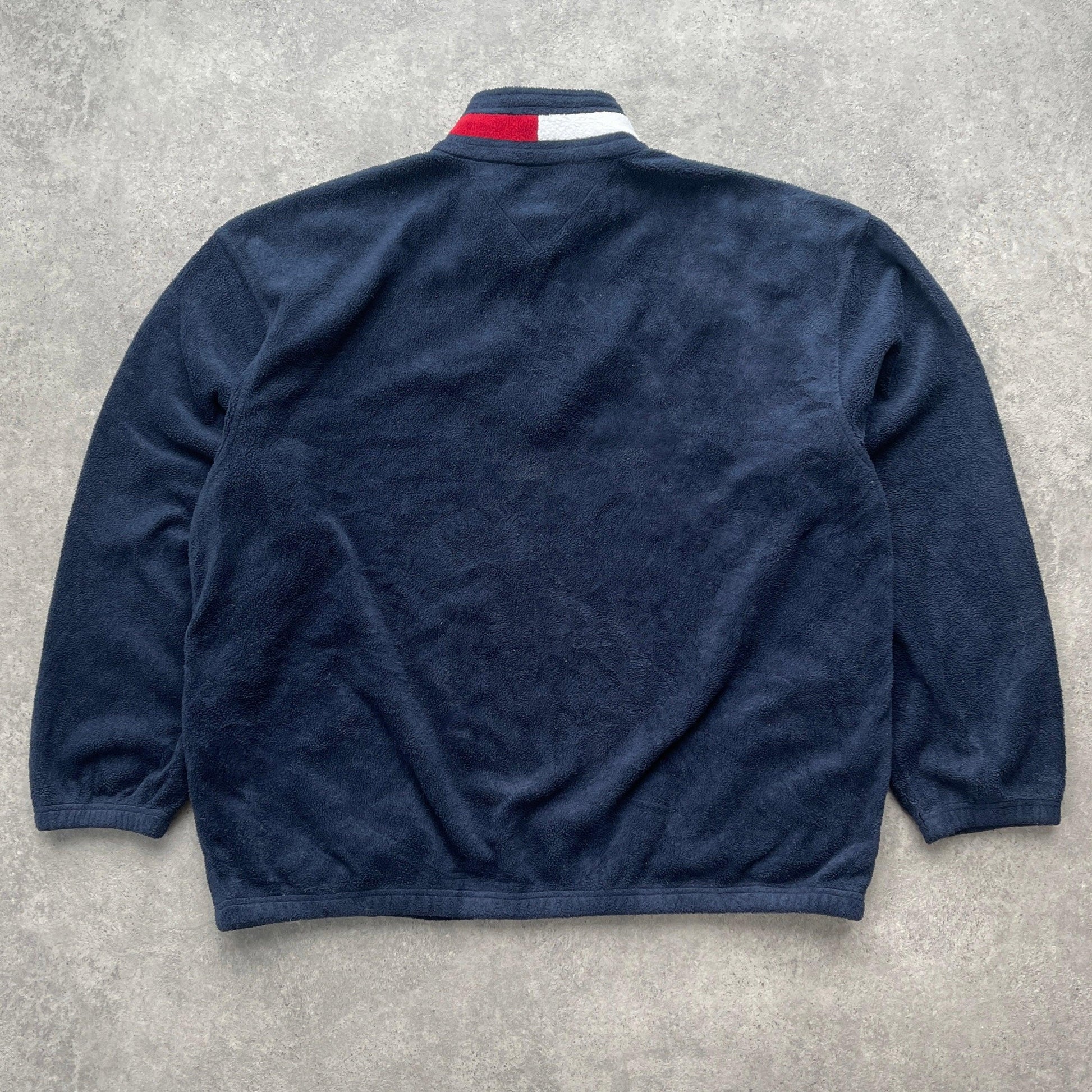 Tommy Hilfiger 1990s 1/4 zip heavyweight fleece jacket (L) - Known Source