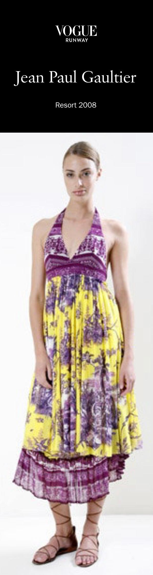 S/S 2008 Resort Jean Paul Gaultier Soleil mesh dress - Known Source