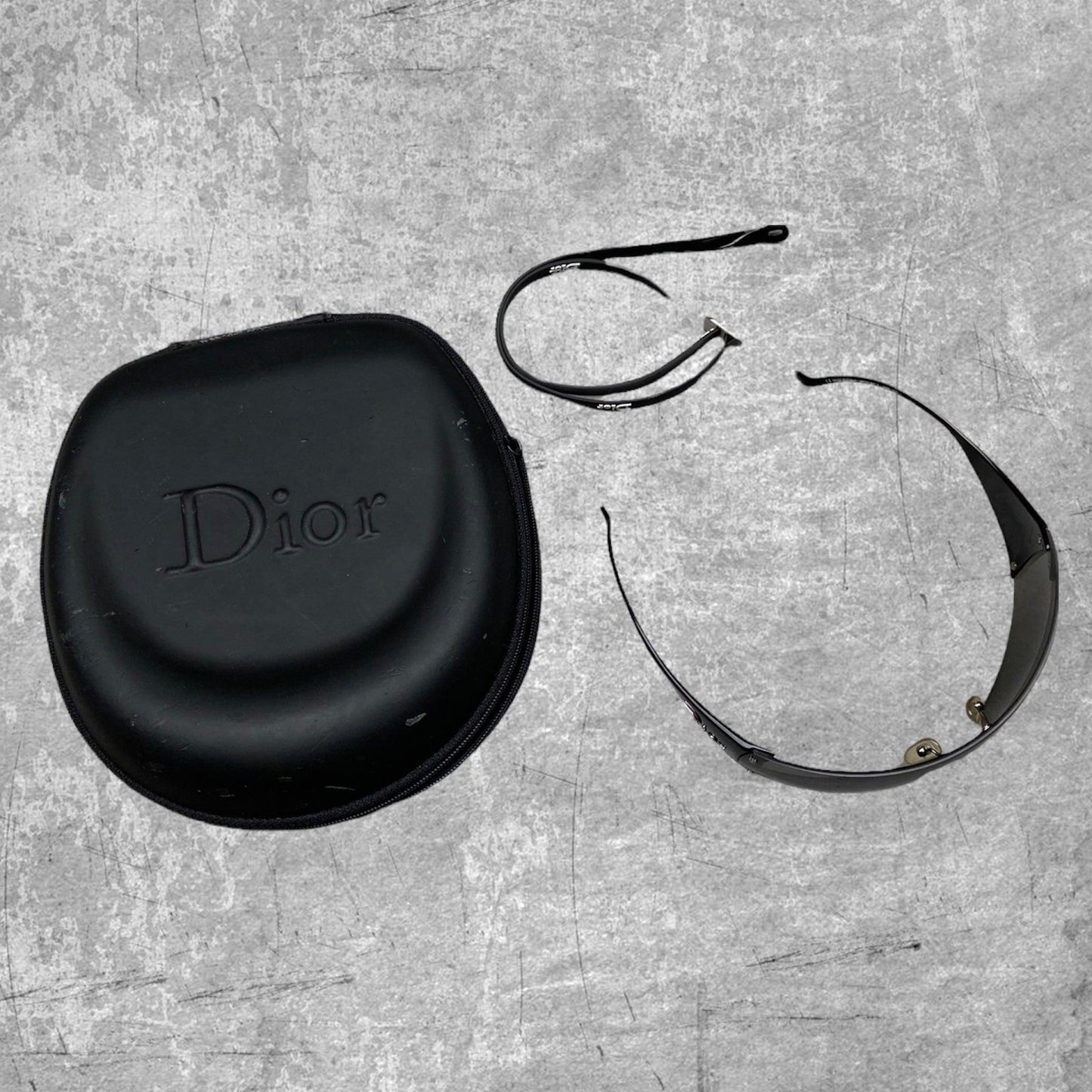 DIOR SKI 6 WRAP AROUND SUNGLASSES - BLACK - Known Source