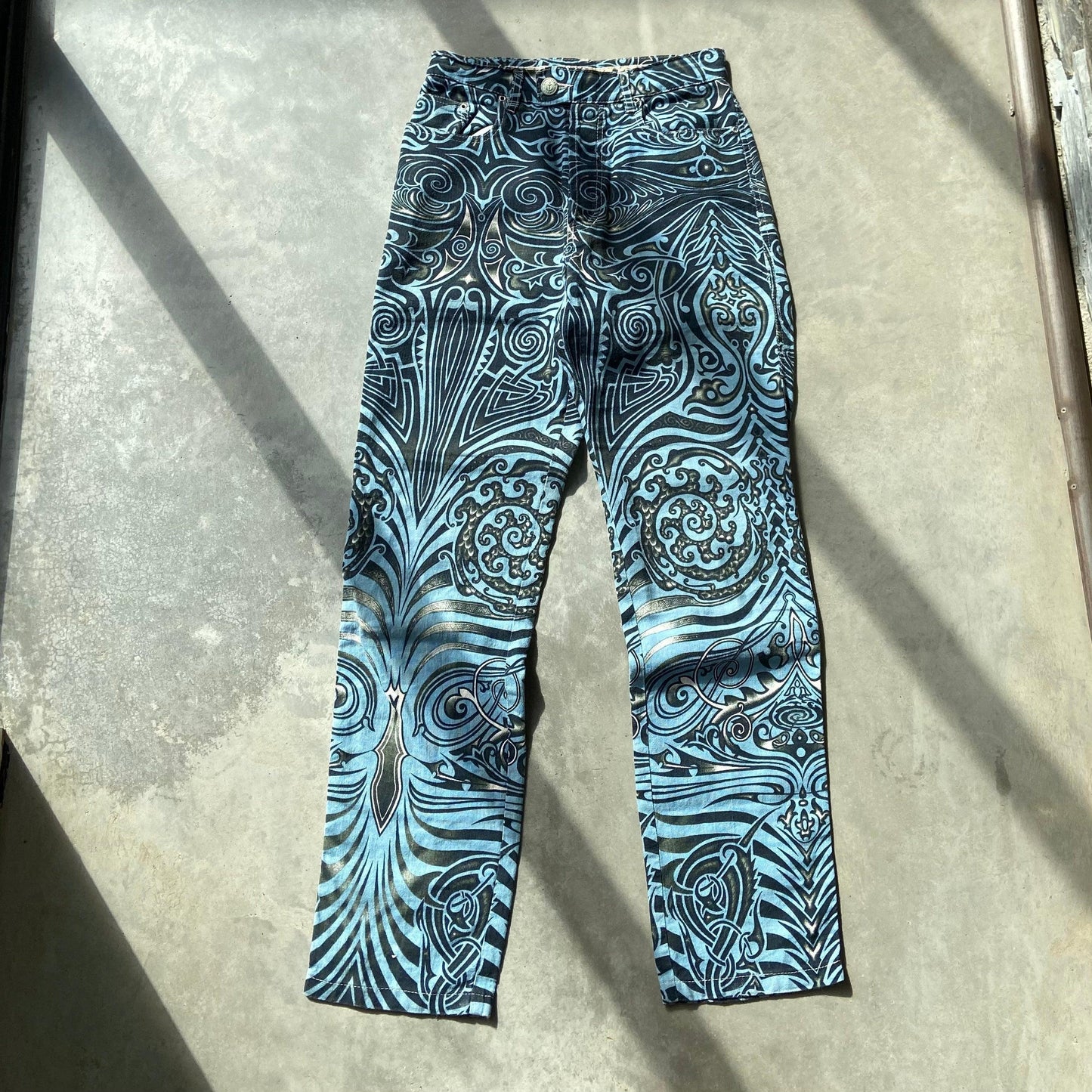 JEAN PAUL GAULTIER SS1996 TRIBAL PRINT TROUSERS - Known Source