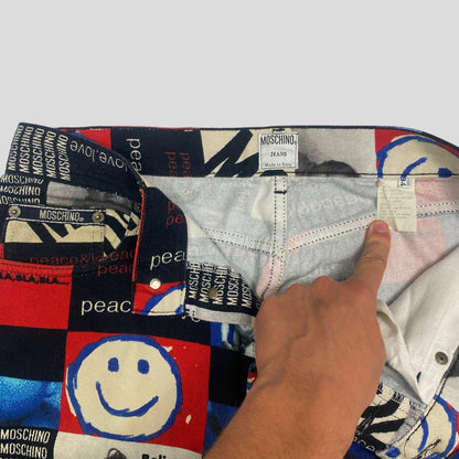 Moschino Jeans 1995 Peace and Love Jeans - W34 - Known Source