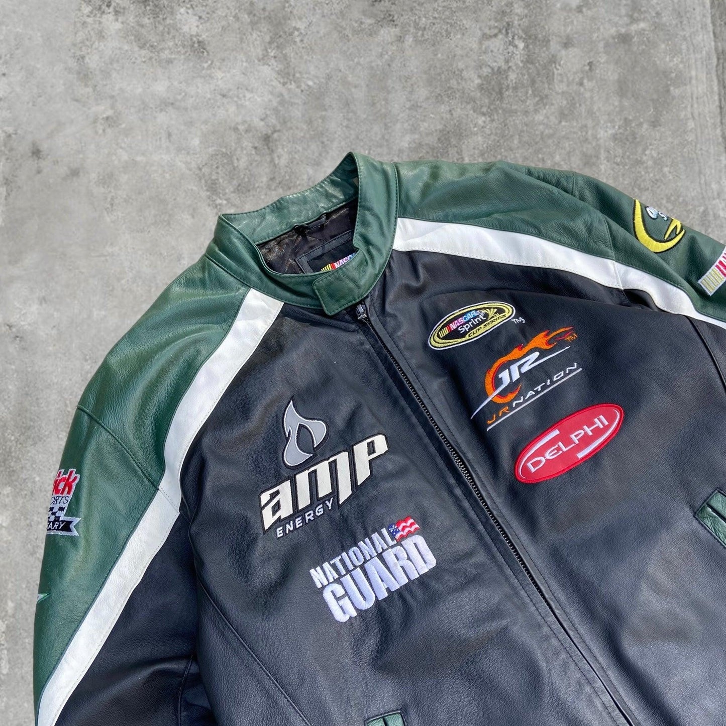 NASCAR RACER LEATHER JACKET - XL - Known Source