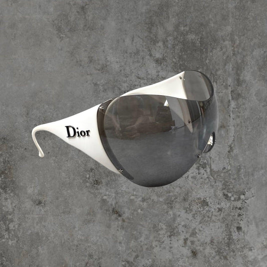 DIOR SKI 1 WRAP SUNGLASSES - WHITE - Known Source