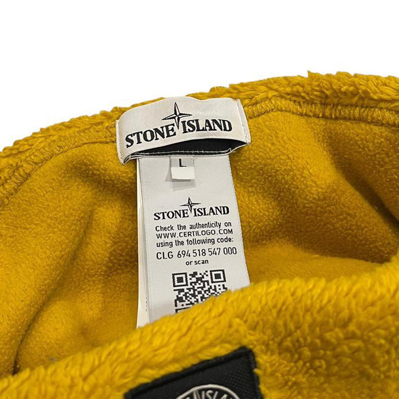 Stone Island Yellow Fleece Beanie - Known Source
