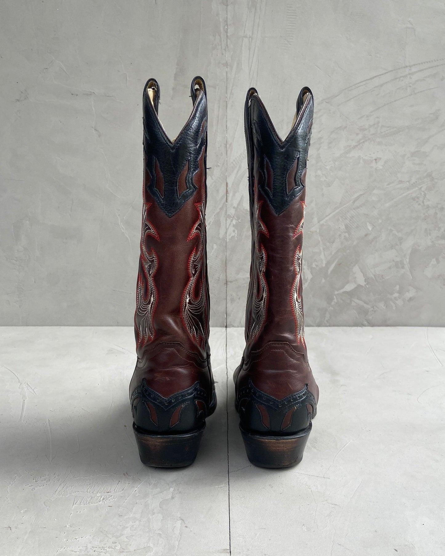 CORRAL LEATHER COWBOY BOOTS - UK 8 - Known Source
