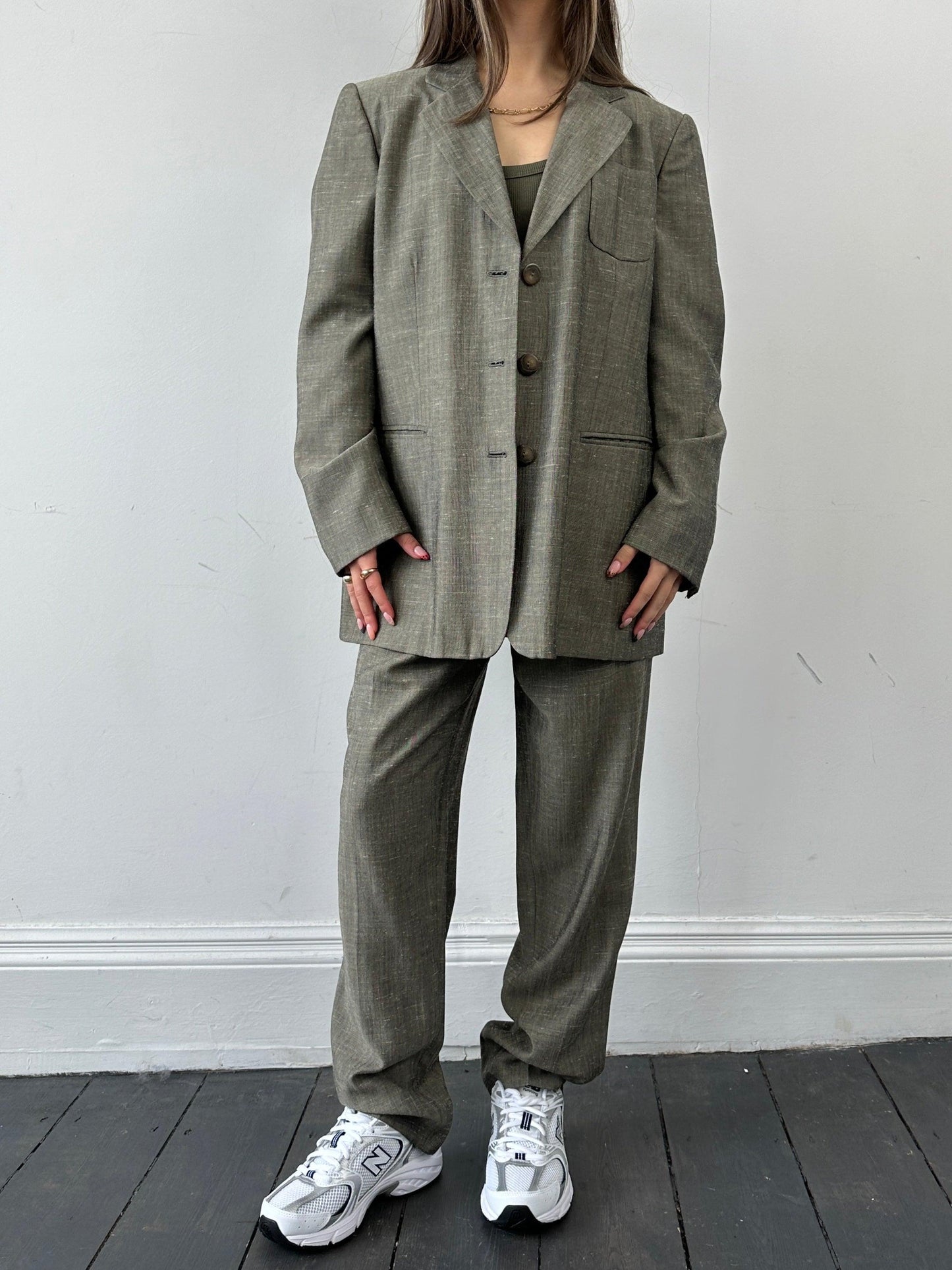 Italian Vintage Wool Single Breasted Suit - XS - Known Source