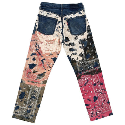Japanese Boro Sashiko Bandana Jeans - Known Source