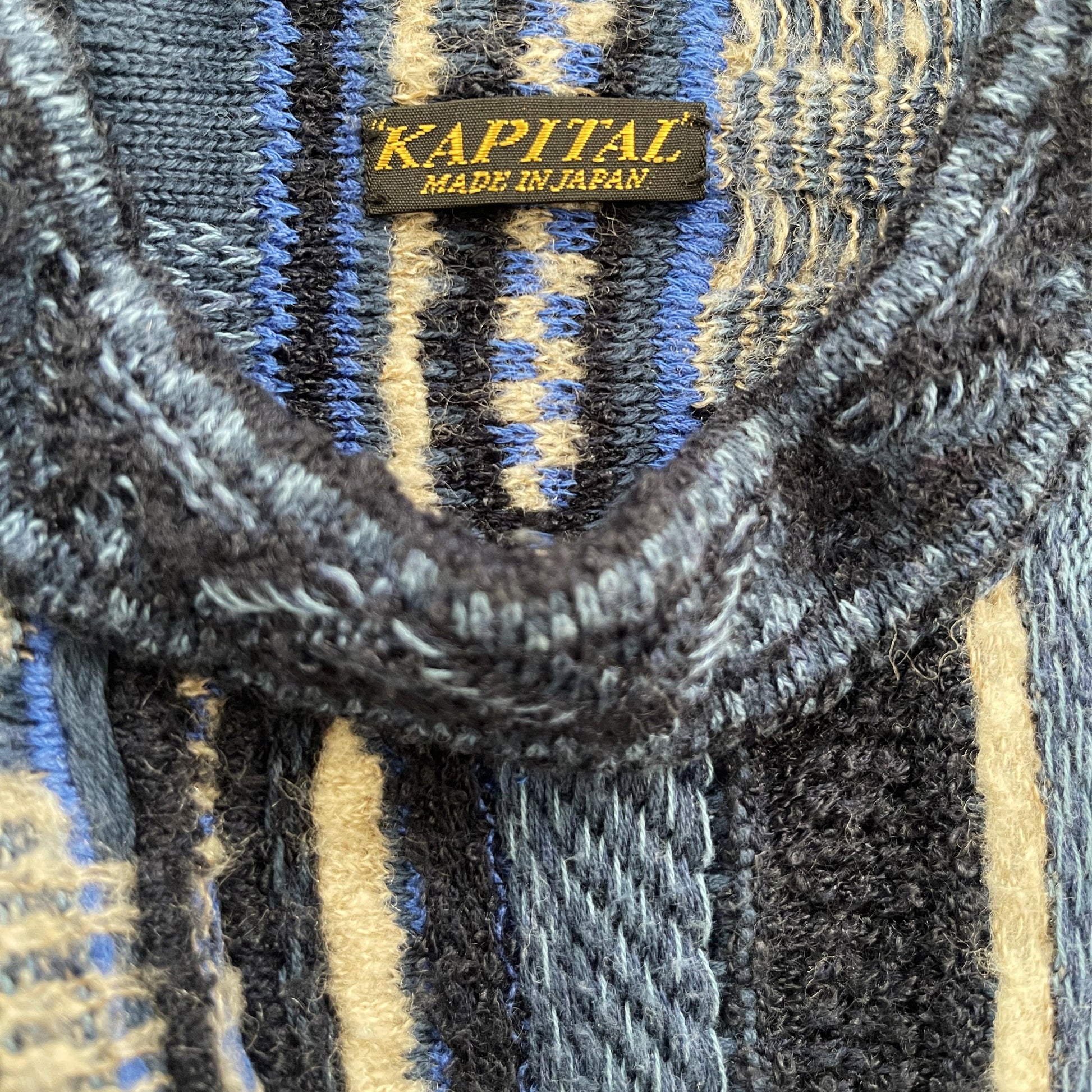 Kapital 7G Boro Gaudy Knit Sweater - Known Source