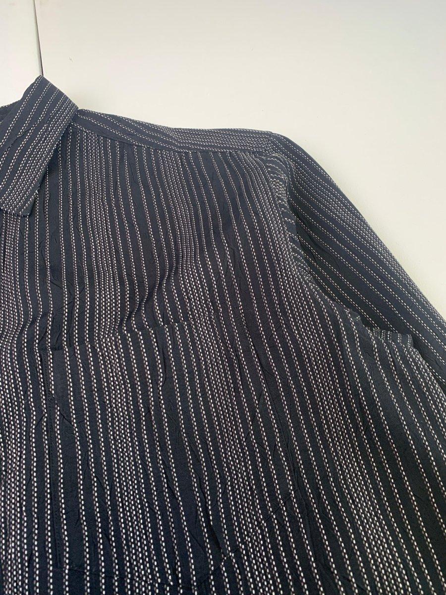 (L) Issey Miyake AW2007 Textured Stripe Over-Shirt - Known Source