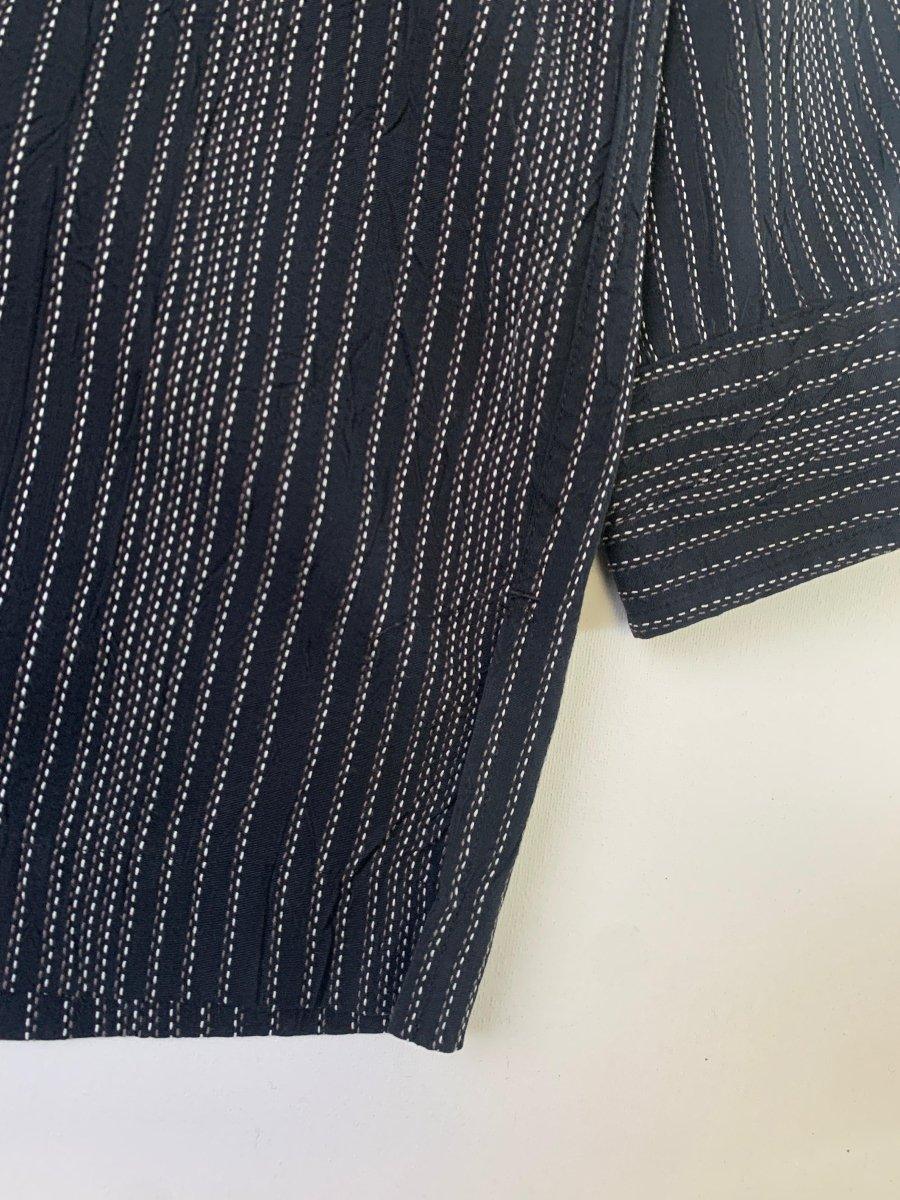 (L) Issey Miyake AW2007 Textured Stripe Over-Shirt - Known Source