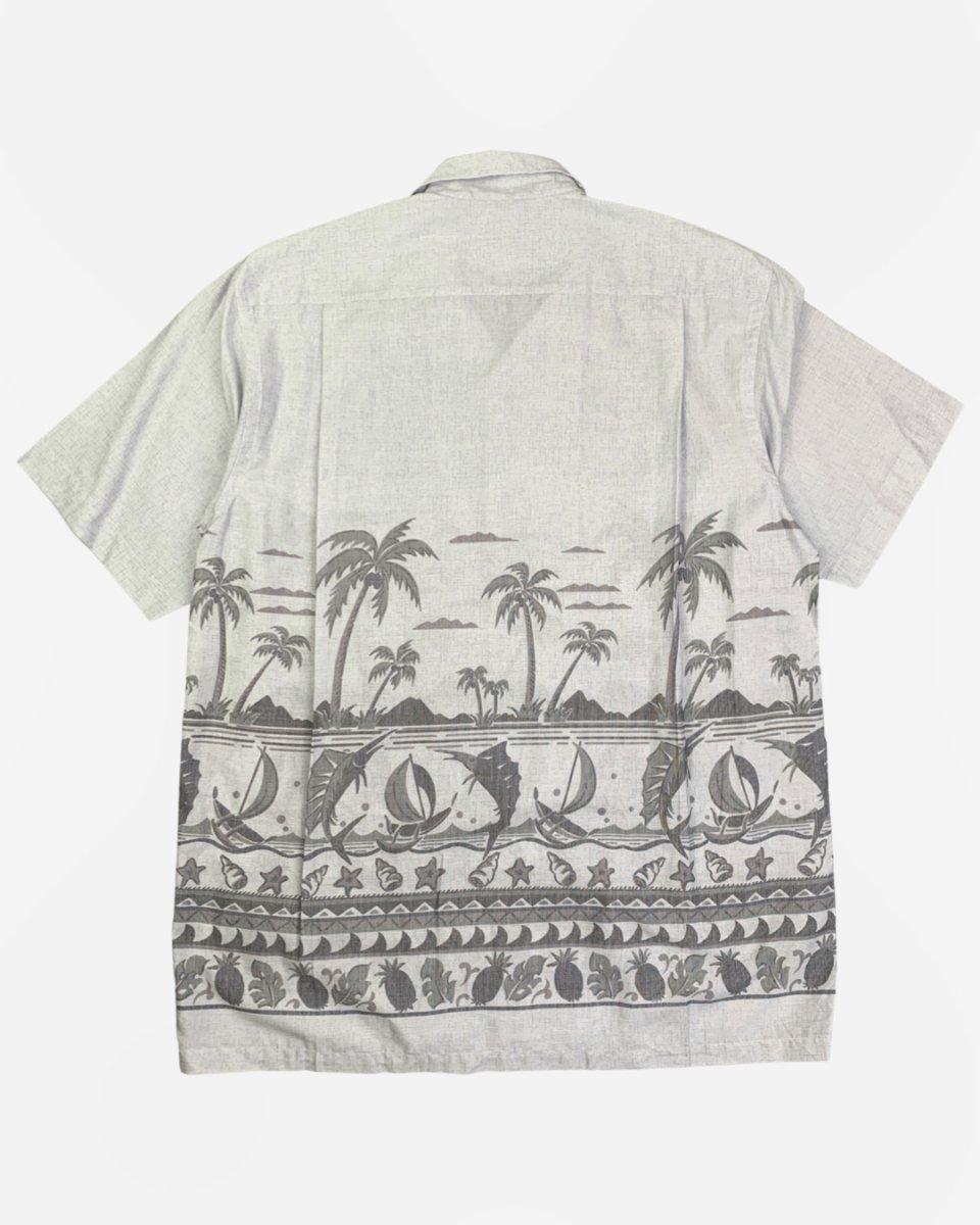 (L-XL) Kansai Yamamoto 1980s Patterned Camp Collar Shirt - Known Source