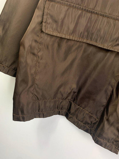 (L-XL) Prada Mainline AW2000 Stiff Nylon Overcoat with Block Pockets - Known Source