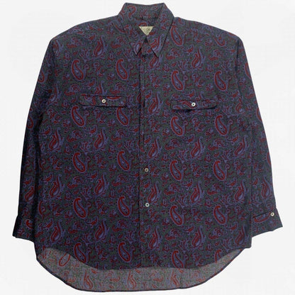 (L) Yoshiyuki Konishi 1980s Paisley Patterned Shirt - Known Source