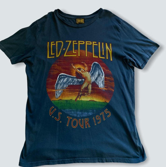 led zeppelin us tour 1975 band tee (L) - Known Source