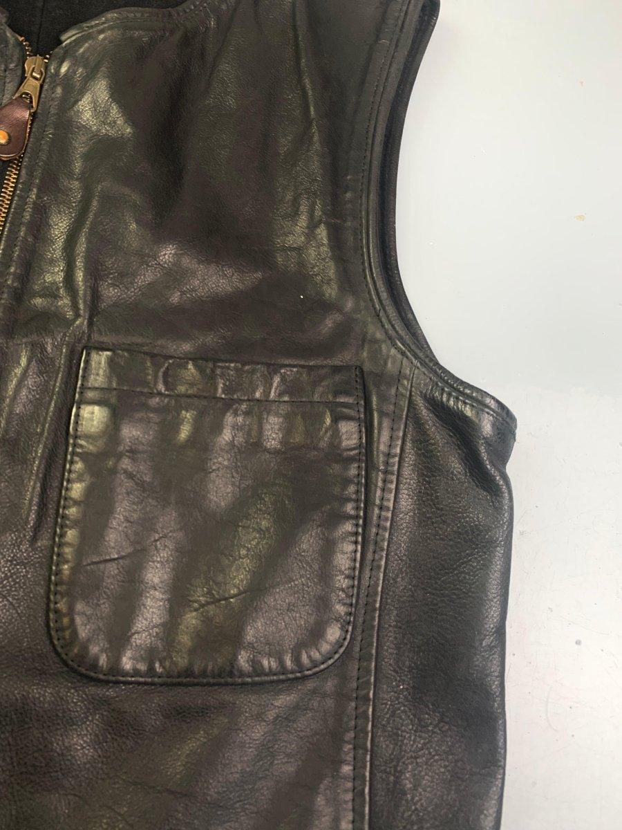 (M) Emporio Armani AW1993 Leather Utility Vest - Known Source