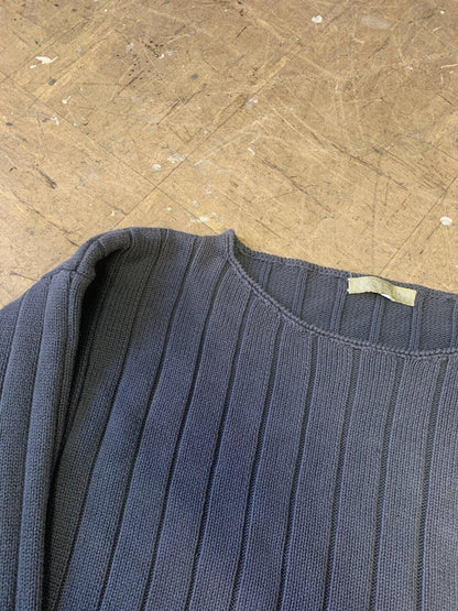 (M) Nicole Farhi AW1992 Cropped Heavy Cotton Knit Sweater - Known Source