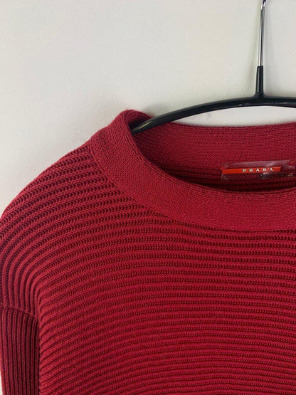 (M) Prada AW2003 Ribbed Technical Knit Sweater - Known Source
