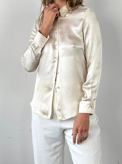 Marella Satin Shirt - S - Known Source