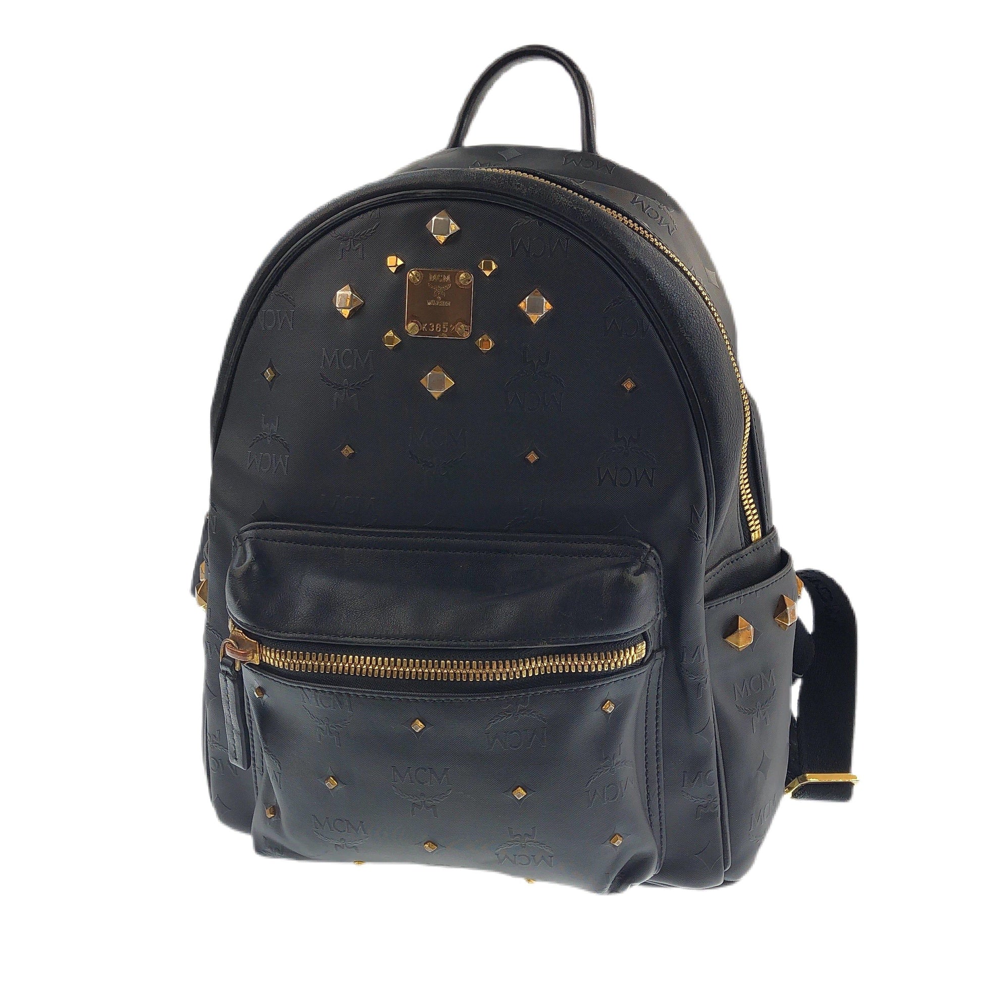 MCM MONOGRAM LEATHER BACKPACK RUCKSACK BAG - Known Source