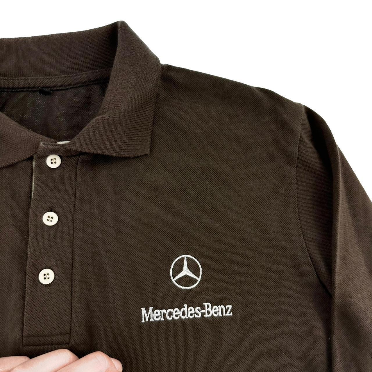 Mercedes long sleeve polo shirt size M - Known Source