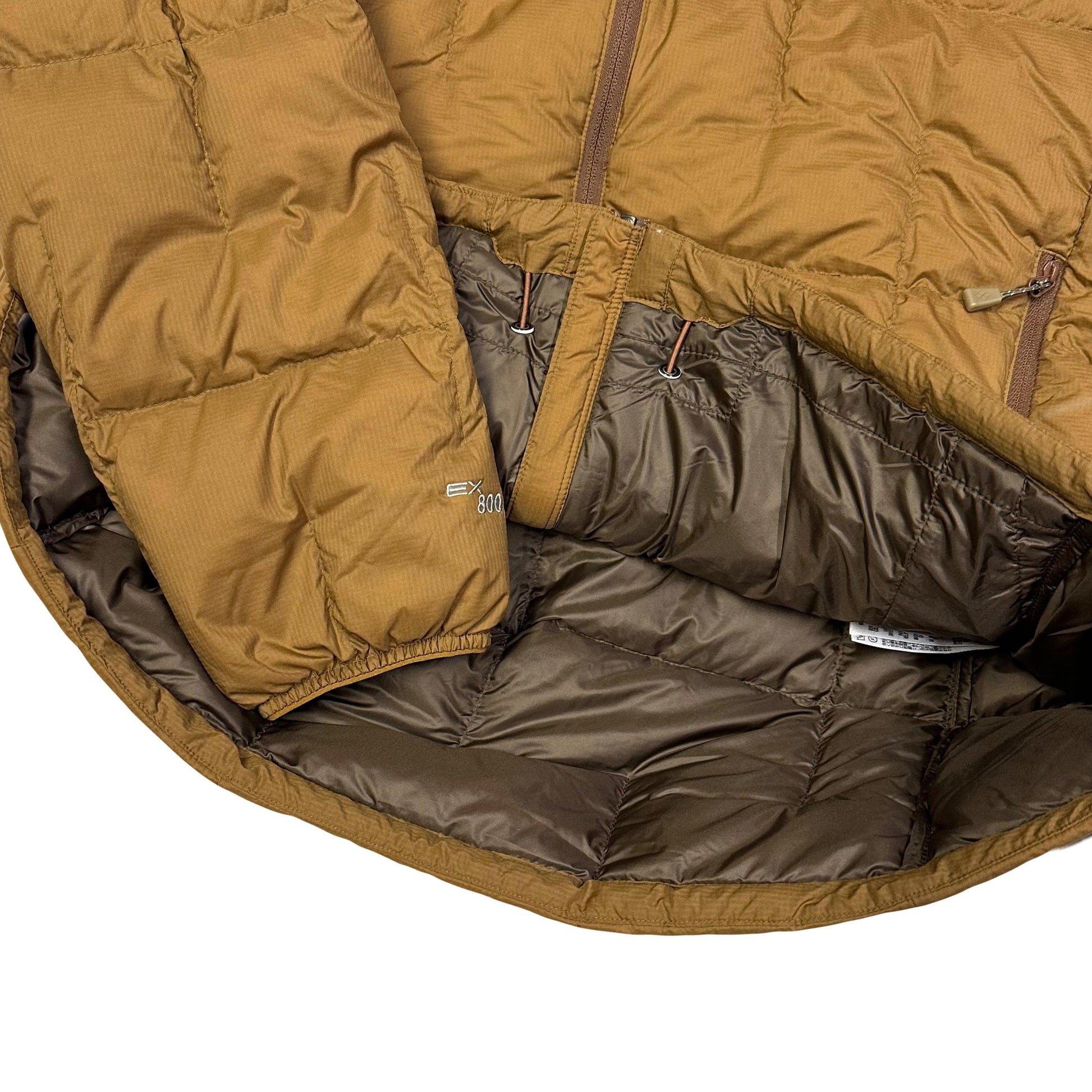 Montbell Square Stitch EX 800 Down Puffer Jacket In Brown ( L ) - Known Source