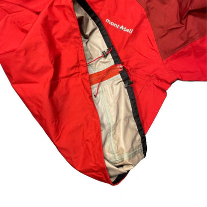 Montbell Waterproof Windbreaker Jacket In Red ( S ) - Known Source