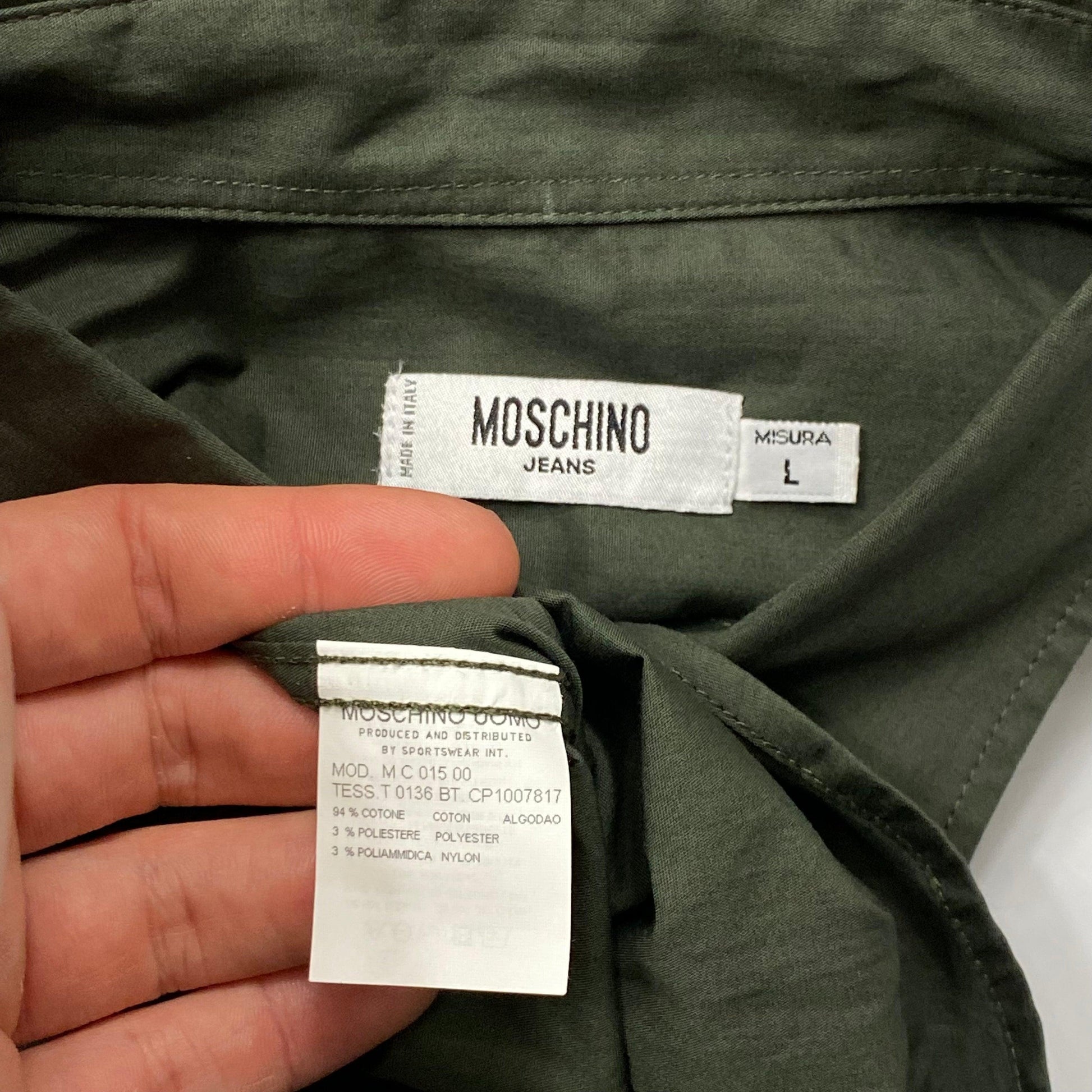 Moschino Jeans 00’s Cargo Pocket Khaki Shirt DSWT - M & XL - Known Source