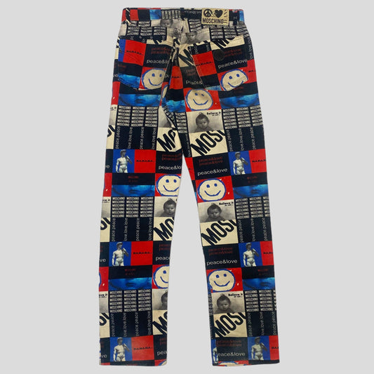 Moschino Jeans 1995 Peace and Love Jeans - W32 - Known Source