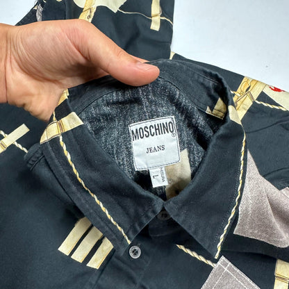Moschino Jeans 1996 Clothes Peg Shirt - L - Known Source
