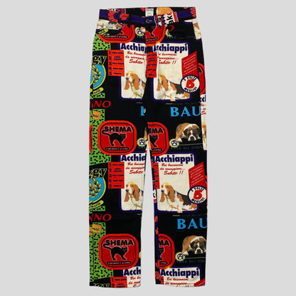 Moschino Jeans 1997 Cats and Dogs Set - 32 & M - Known Source