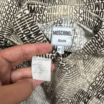 Moschino Jeans 1998 Brown Fade Shirt - XL - Known Source